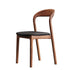 Contemporary Scandinavian Curved Back Ash Wood Sponge Dining Chair Backrest For Dining Room