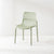 Modern Minimalist Square Cushion Plastic Metal Dining Chair Backrest For Dining Room