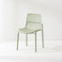 Modern Minimalist Square Cushion Plastic Metal Dining Chair Backrest For Dining Room