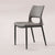 Contemporary Nordic Square Curved Upholstered Hollowed Out Leather Carbon Steel Dining Chair Backrest For Dining Room