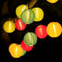 Modern Art Deco Solar Waterproof Fabric Lantern Ball LED String Lights Outdoor Landscape Lights For Outdoor Patio