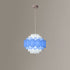 Contemporary Nordic Iron Acrylic Round Multilayered 1-Light Pendant Light For Dining Room