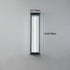 Modern Minimalist Waterproof Rectangular Stainless Steel Acrylic LED Wall Sconce Lamp For Outdoor Patio