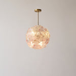 Modern Art Deco Cinquefoil Spherical Cylindrical Glass Iron 6/8 Light Chandelier For Living Room