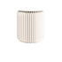 Contemporary Scandinavian Cylinder PU Leather Foldable Kraft Paper Footstool For Entryways