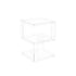 Modern Minimalist Acrylic Geometric Square End Table 3-Tier For Living Room