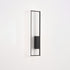 Modern Minimalist Rectangle Line Iron Silicone LED Wall Sconce Lamp For Living Room