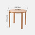 Contemporary Retro Round Wood Poplar Core Panel Dining Table For 2/4 Seats