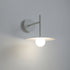 Modern Minimalist Iron Glass Disc Round Plate 1-Light Wall Sconce Lamp For Living Room