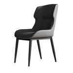 Modern Simplicity Square Cushion Artificial PU Leather Carbon Steel Dining Chair Backrest For Dining Room