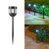 Modern Simplicity Solar Waterproof ABS PMMA Polycrystalline Silicon Cylinder LED Landscape Light Outdoor Light For Garden