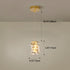 Modern Luxury Stainless Steel Crystal Irregular Column LED Pendant Light For Living Room