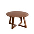 Contemporary Simplicity Round Wood V-Shaped Legs Coffee Table For Living Room
