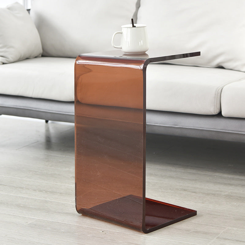 Modern Minimalist Slab Plastic Acrylic End Table For Living Room