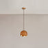 Traditional Japanese Iron Resin Cracked Eggshell Design 1-Light Pendant Light For Dining Room