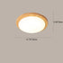 Contemporary Nordic Wood Acrylic Plum Shape LED Flush Mount Ceiling Light For Living Room