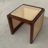 Traditional Vintage Square Rattan Solid Wood Coffee Table For Living Room