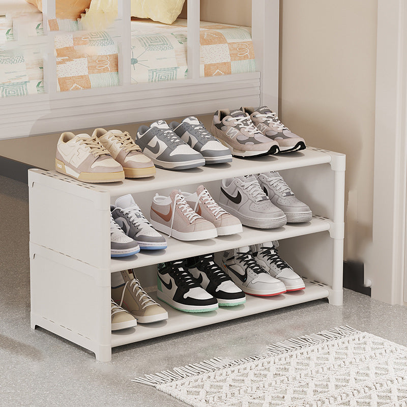 Modern Simplicity Rectangular Plastic Shoe Storage 3-Tier For Entryways