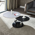 Contemporary Nordic Round Slab Stainless Steel Coffee Table 2-Shelf For Living Room