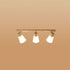 Traditional Vintage Wood Glass Trumpet Shade 1/2/3/4-Light Semi-Flush Mount Ceiling Light For Living Room