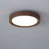 Contemporary Simplicity Round Wood Grain Acrylic LED Flush Mount Ceiling Light For Bedroom