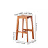 Modern Minimalist Rectangular Wooden Bar Stool Footrest For Dining Room