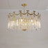 Contemporary Luxury Copper Bow Crystal Beads 6/7/9-Light Chandelier For Living Room