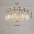 Contemporary Luxury Copper Bow Crystal Beads 6/7/9-Light Chandelier For Living Room