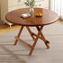 Contemporary Scandinavian Round Table Top Solid Wood Dining Table For 4 Seats