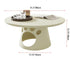 Contemporary Creative Cat's Paw Round Cone Base Faux Plate Iron Coffee Table For Living Room