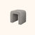 Modern Minimalist Square Arched PU Leather Wood Frame Vanity Stool For Bedroom