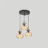 Modern Simplicity Iron Glass Pumpkin Shade 1/3-Light Island Light Chandelier For Dining Room