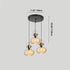 Modern Simplicity Iron Glass Pumpkin Shade 1/3-Light Island Light Chandelier For Dining Room