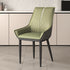 Contemporary Nordic Square Leather Upholstered Dining Chair Backrest Armrest For Dining Room