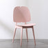 Contemporary Scandinavian Plastic Steel Metal Square Dining Chair Backrest For Dining Room