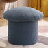 Contemporary Simplicity Mushroom Shape Velvet Pouf Footstool For Living Room