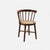 Contemporary Nordic Round Rubberwood Rattan Dining Chair Backrest For Dining Room