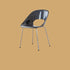 Modern Minimalist Ring Curved Plastic Electroplated Alloy Dining Chair Backrest For Dining Room