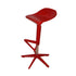 Contemporary Nordic Square Plastic Metal Frame Barstool Swivel Footrest For Dining Room