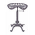 Contemporary Industrial Iron Wood Round Hollowed Claw Base Bar Stool Footrest For Kitchen