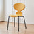 Modern Minimalist Square PVC Metal Chair Four Legs Backrest For Living Room