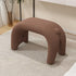 Contemporary Creative Curved Faux Fur Cat Design Vanity Stool Armless For Living Room