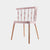 Contemporary Creative Square Vertical Strip PP Plastic Beechwood Dining Chair Backrest For Dining Room