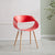 Contemporary Creative Half Round Twisted Plastic Wood Chair Backrest For Living Room