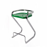 Contemporary Creative Square Plastic ABS Iron Dining Chair Backless Armless For Dining Room