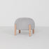 Contemporary Scandinavian Ladybug Shape Cotton Linen Pouf Low Stool For Living Room