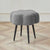 Modern Minimalist Cloud Lambswool Carbon Steel Vanity Stool For Bedroom