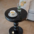 Traditional Vintage Round Beaded Wooden Coffee Table For Living Room