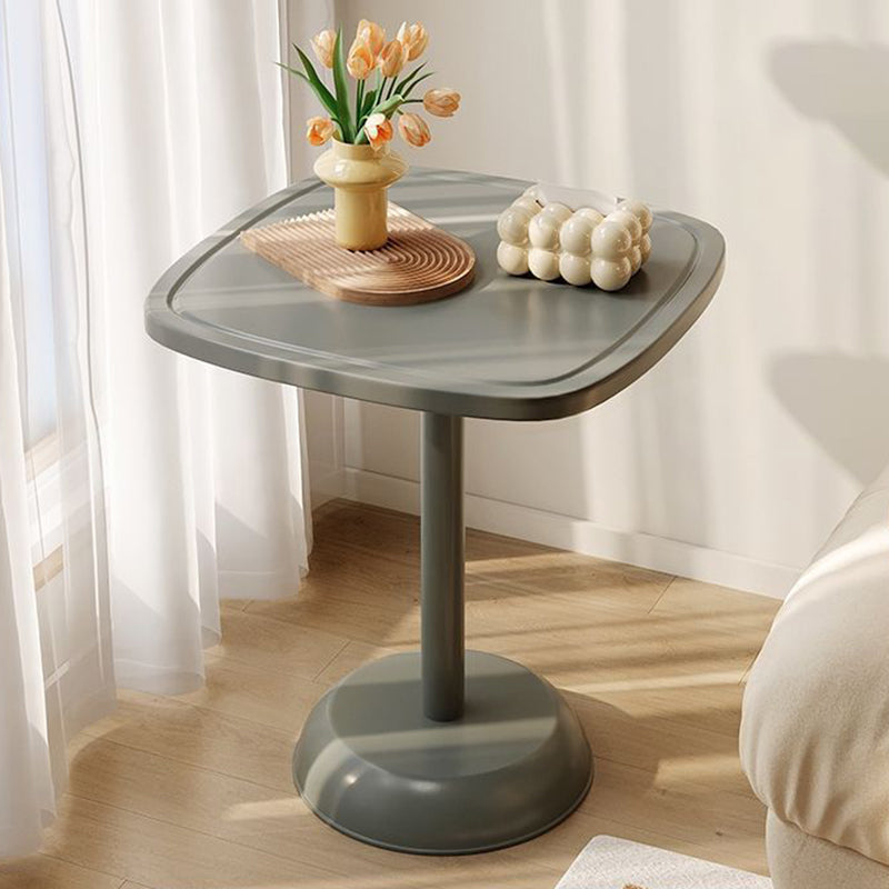 Modern Minimalist Square Round Base PP End Table For Living Room