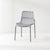 Modern Minimalist Square Cushion Plastic Metal Dining Chair Backrest For Dining Room